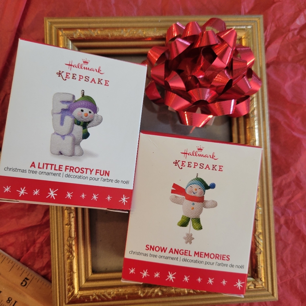 Hallmark Keepsake Miniature Christmas Ornaments 2016 ~ Snowman (2)